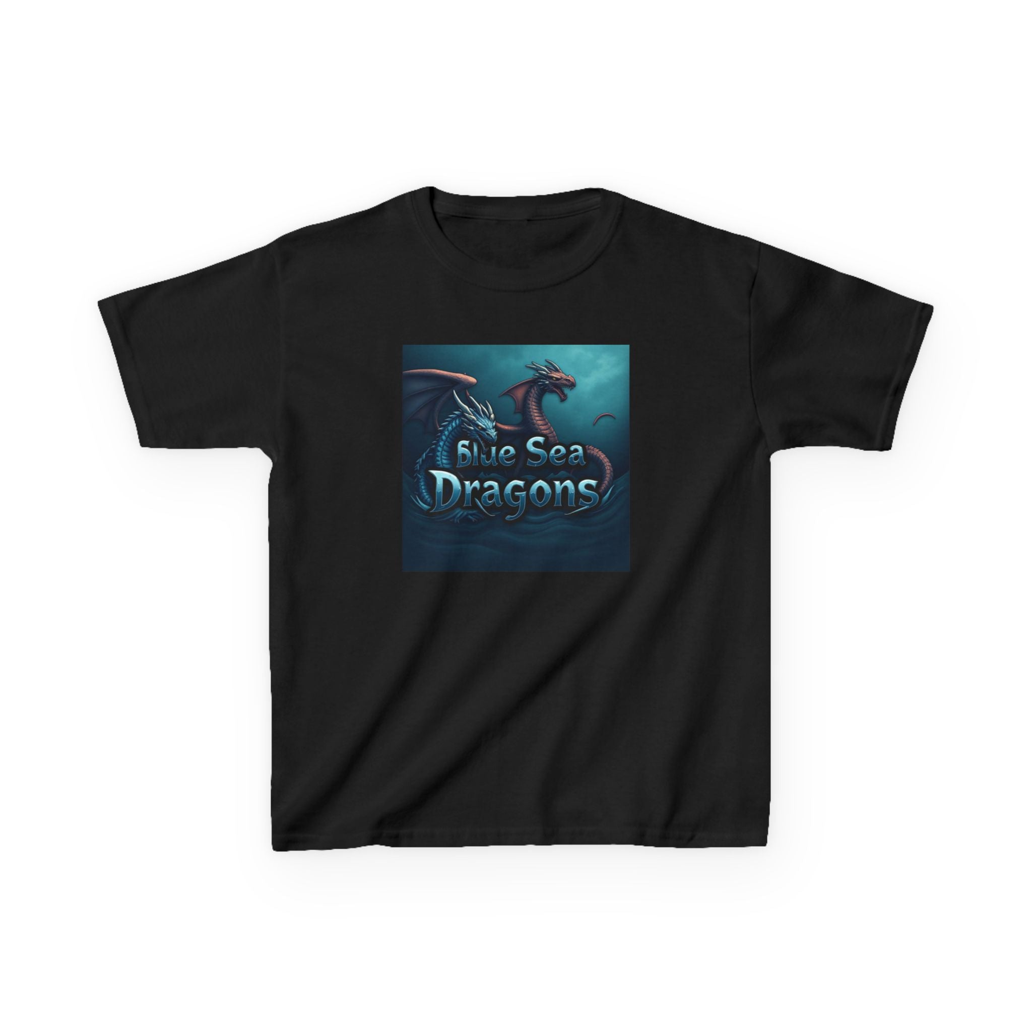 Blue Sea Dragons Big Kids Tee — Ocean Animals Graphic Shirt