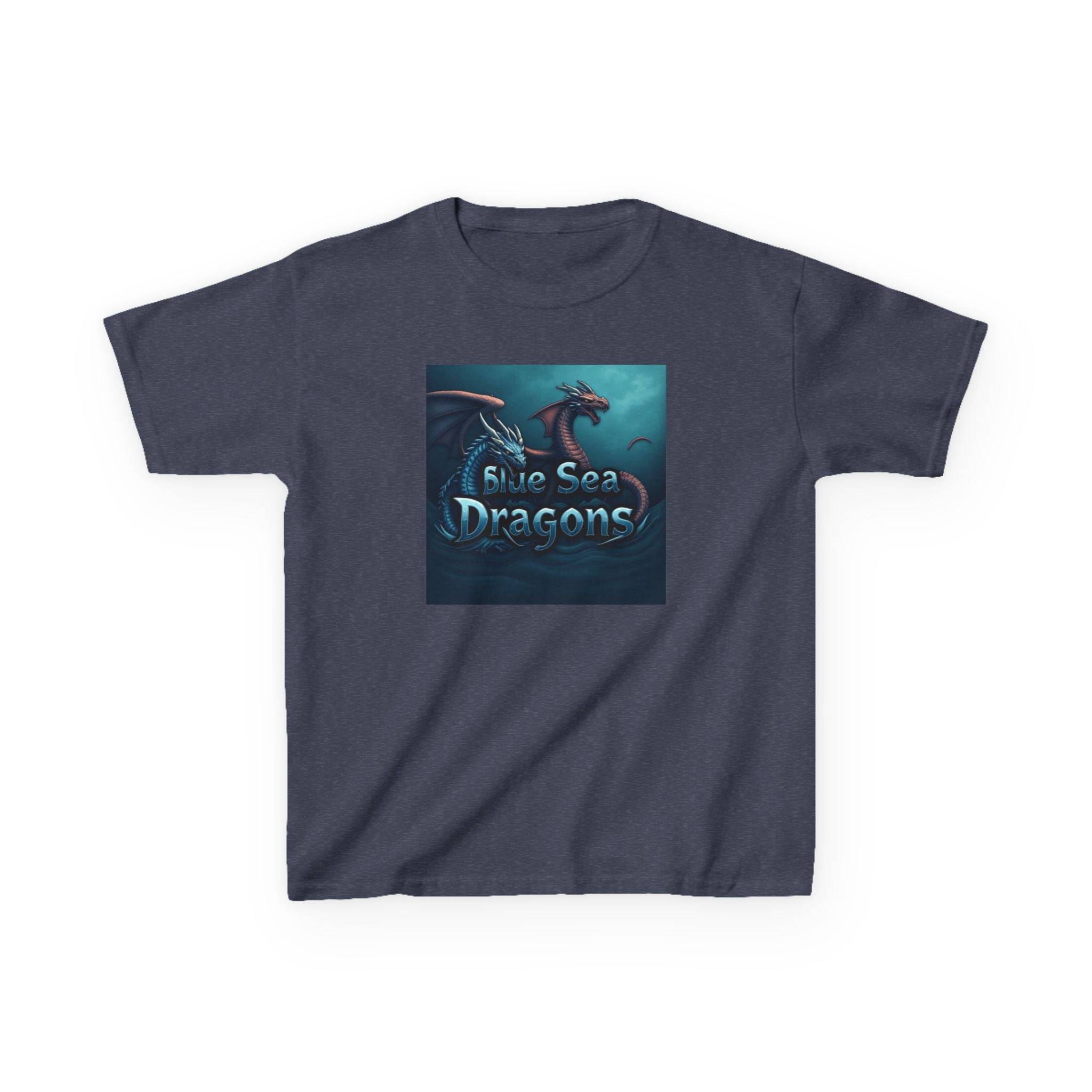 Blue Sea Dragons Big Kids Tee — Ocean Animals Graphic Shirt