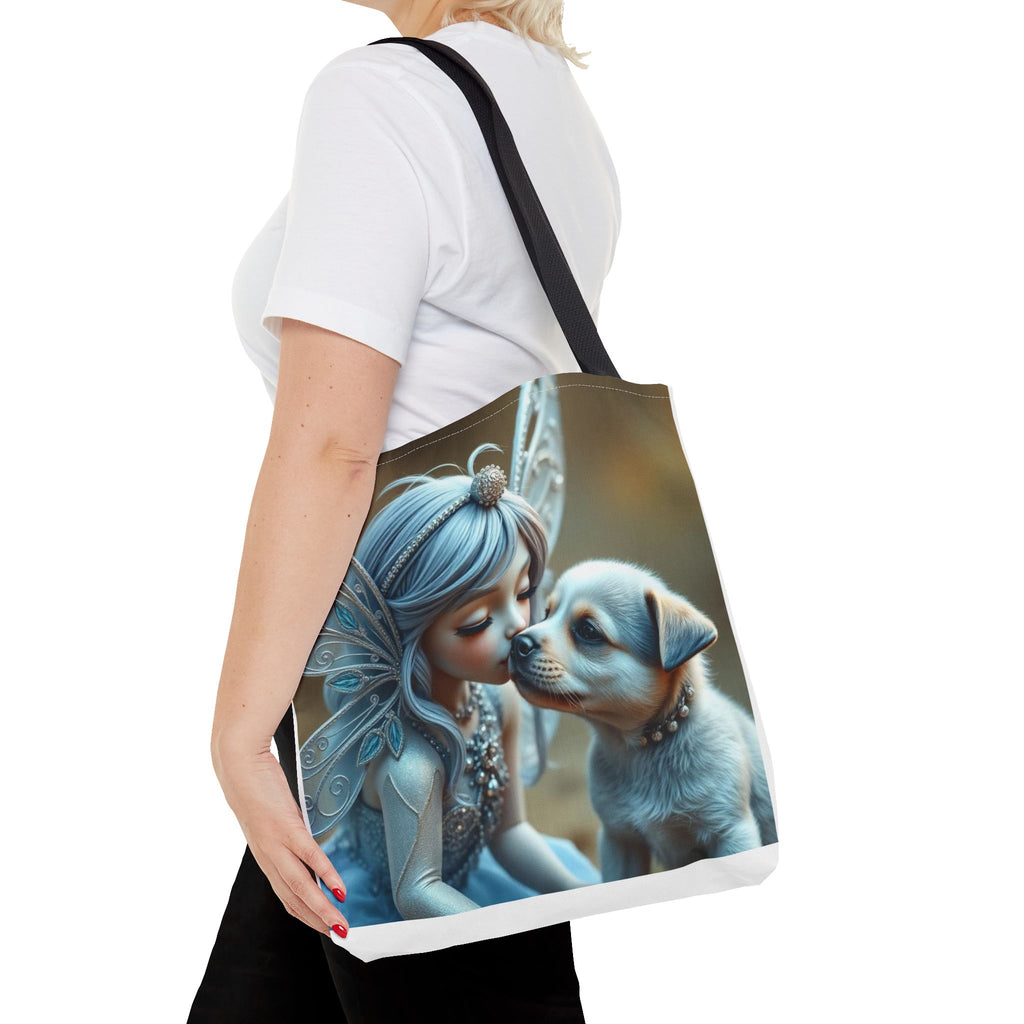 Magical Fairy Puppy Tote Bag – Fairy Portrait All-Over Print