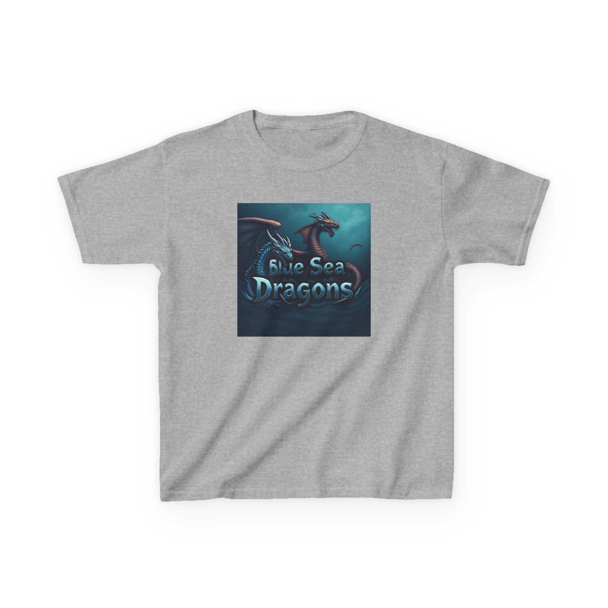 Blue Sea Dragons Big Kids Tee — Ocean Animals Graphic Shirt