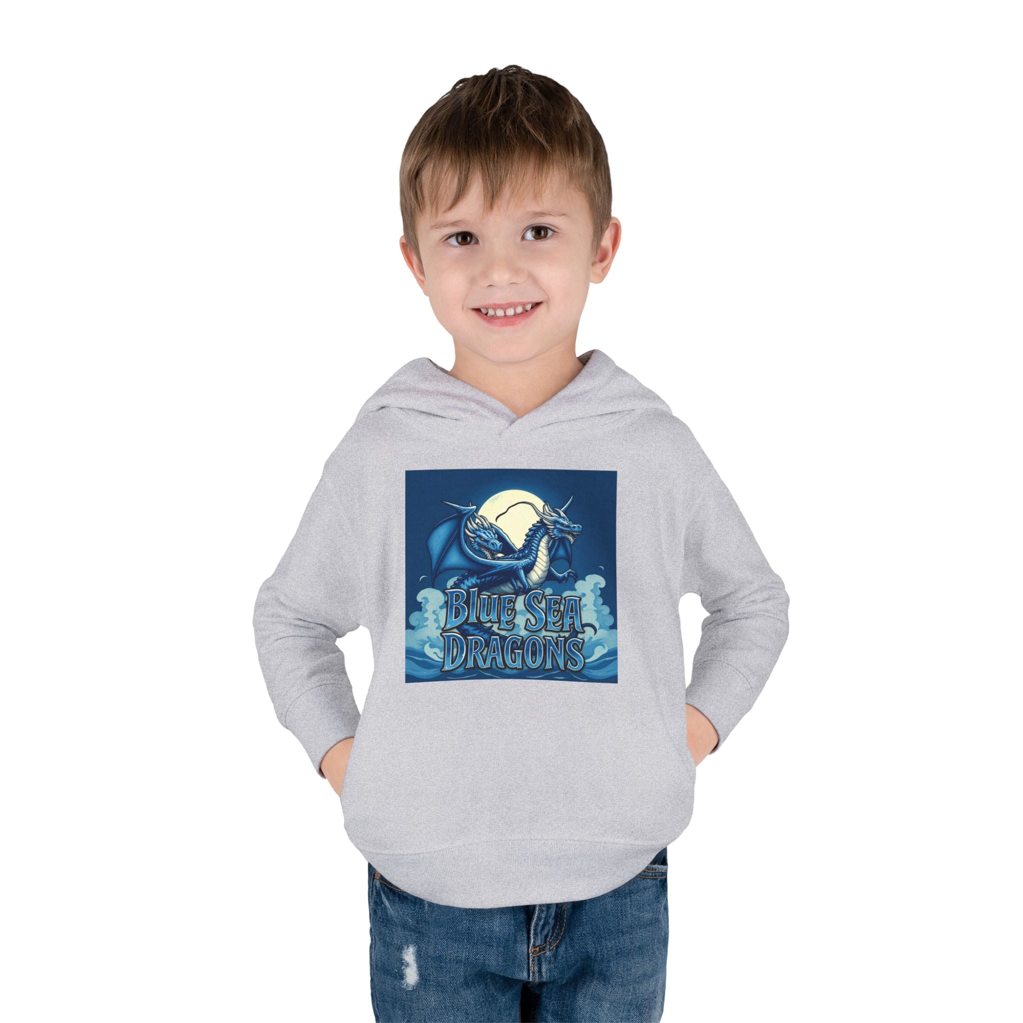 Toddler Hoodie - Blue Sea Adventures Nautical Sailboat Fleece Pullover