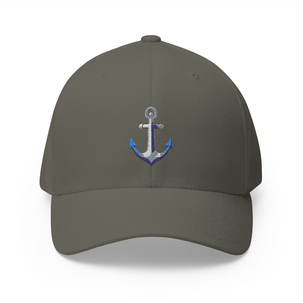Anchor - Nautical Embroidered Closed-Back Structured Cap