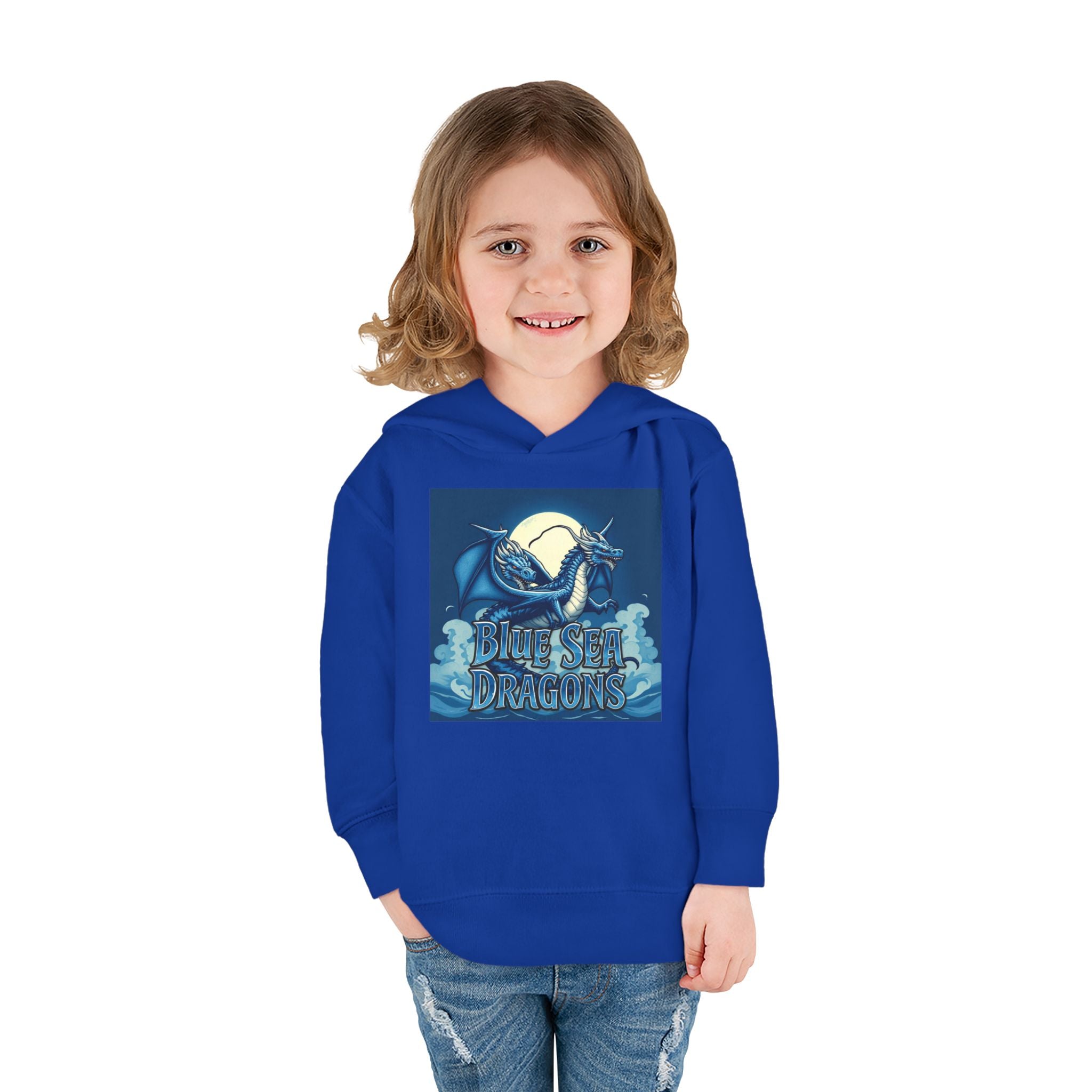 Toddler Hoodie - Blue Sea Adventures Nautical Sailboat Fleece Pullover