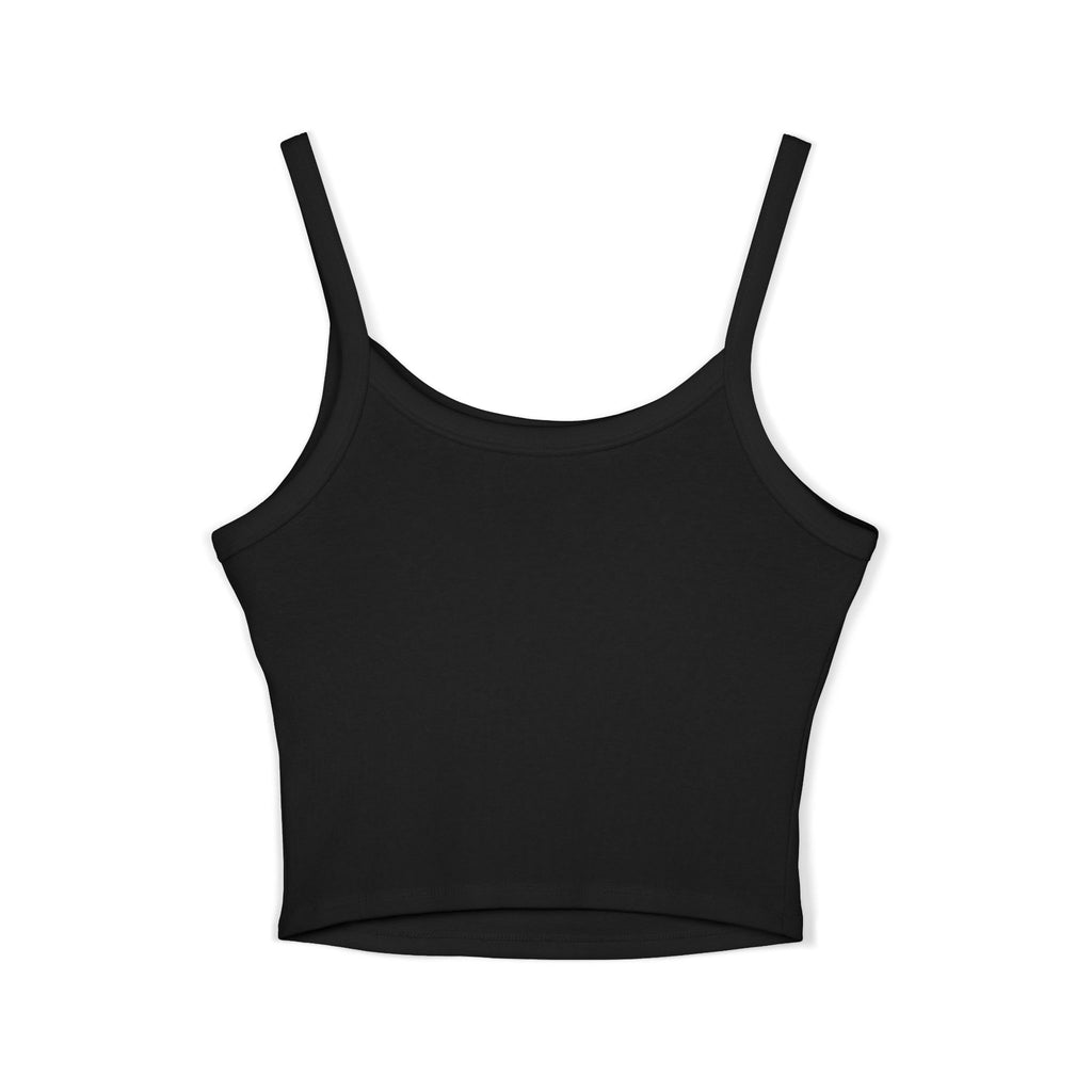 Verano Eterno Puerto Rico Women's Strap Crop Sunflower — Women’s Spaghetti Strap Crop
