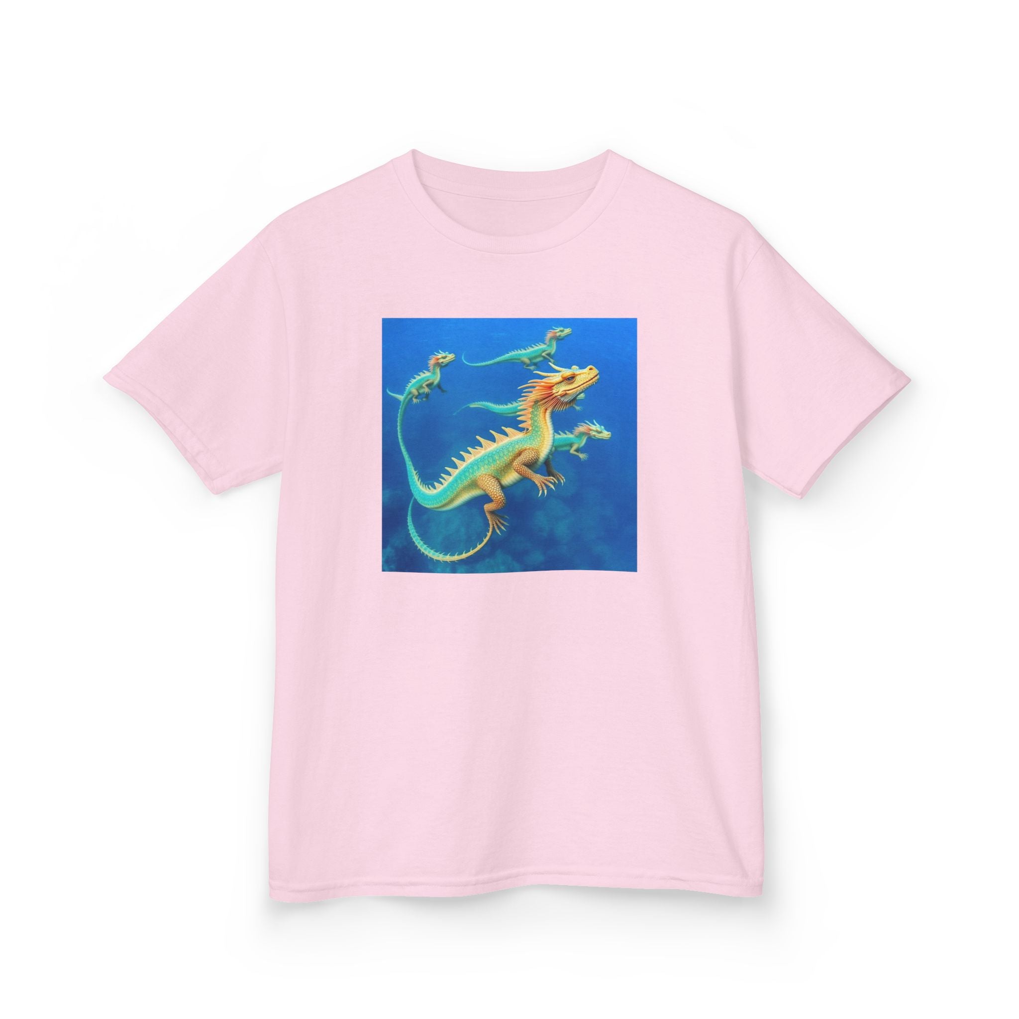 Blue Sea Dragons T‑Shirt — Colorful Ocean Graphic Tee