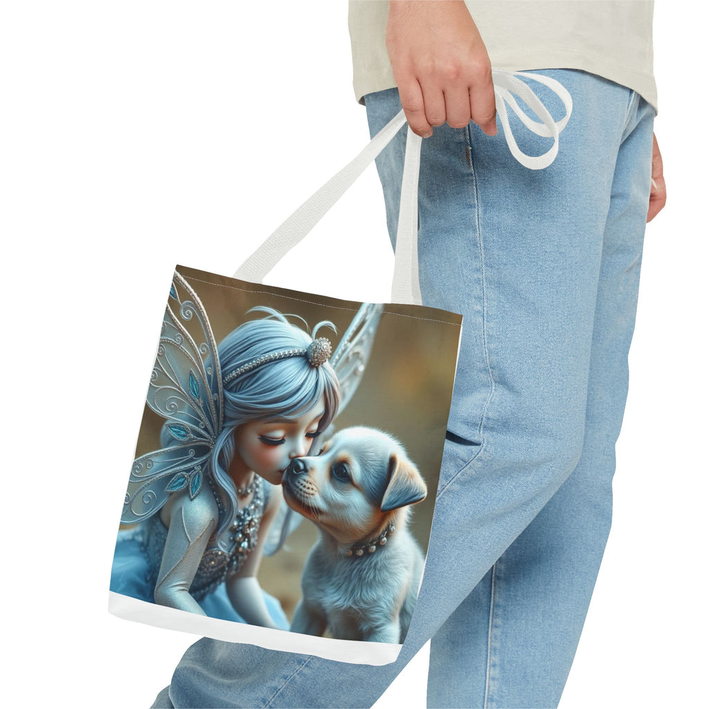Magical Fairy Puppy Tote Bag – Fairy Portrait All-Over Print
