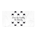 Beach Towel - "Don't Be Crabby, Be Beachy" Crab Pattern Summer Towel