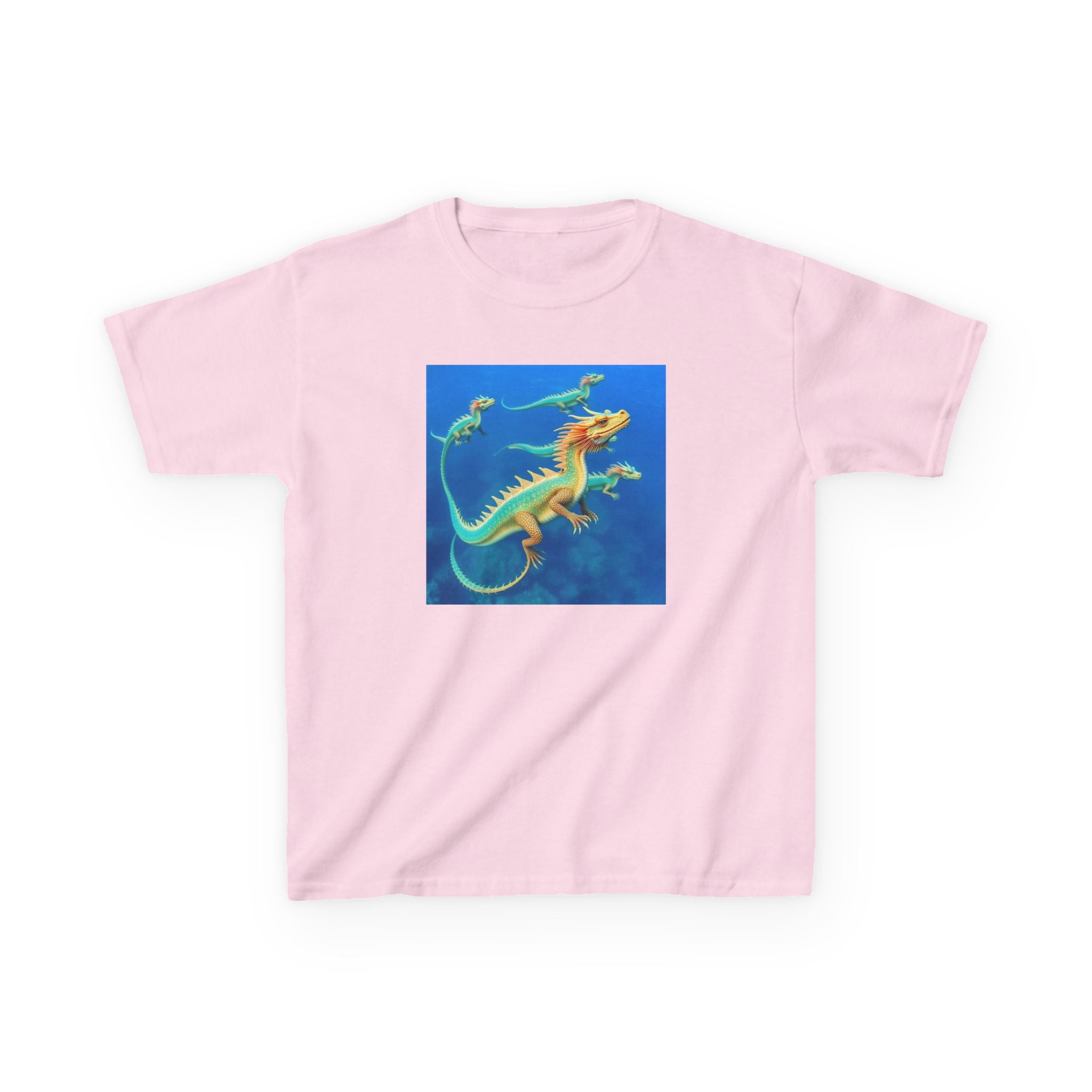 Blue Sea Dragons T‑Shirt — Colorful Ocean Graphic Tee