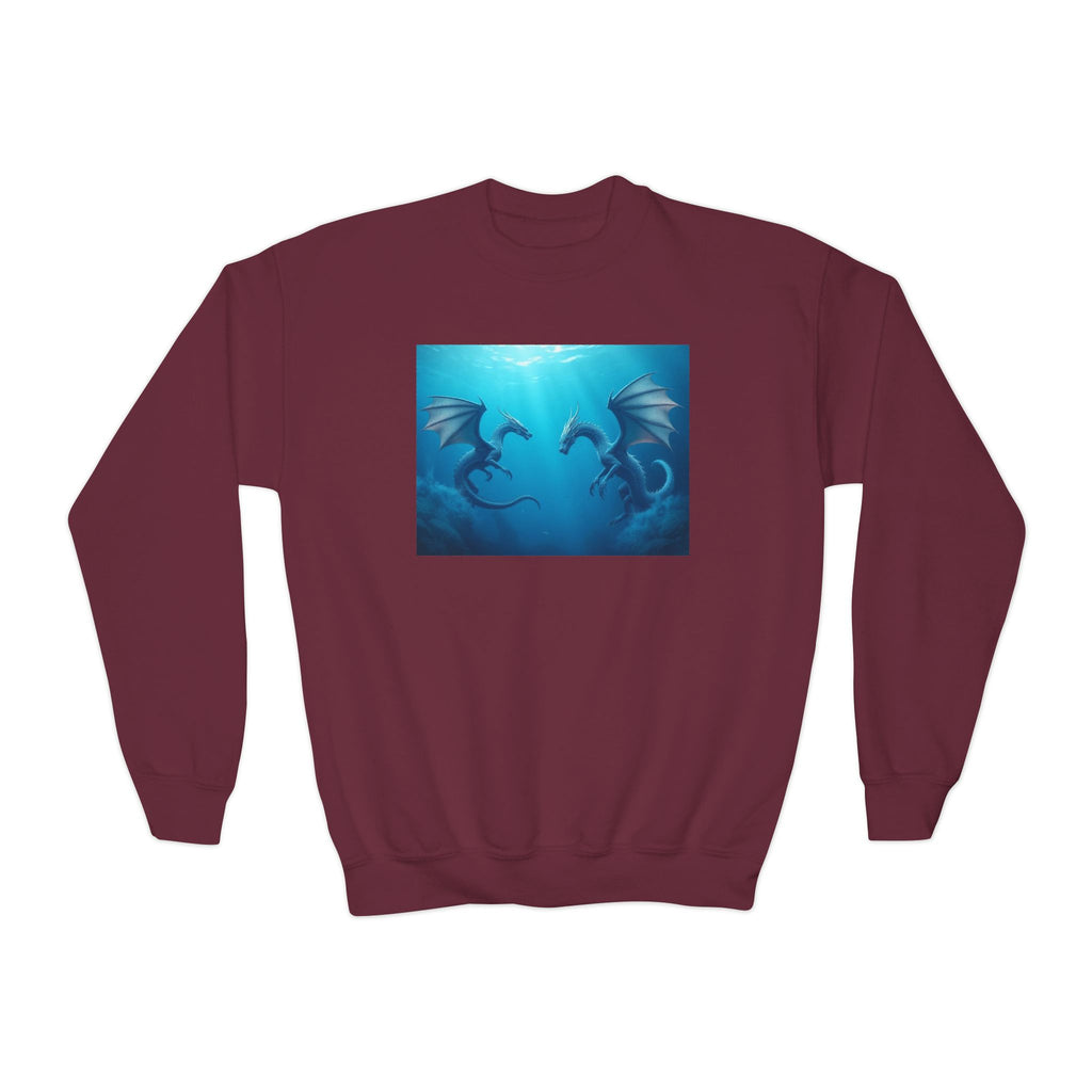 Blue Sea Dragons Adventure Crewneck Sweatshirt