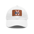 Dad Hat — "Puerto Rico Bunny" Leather Patch Baseball Cap