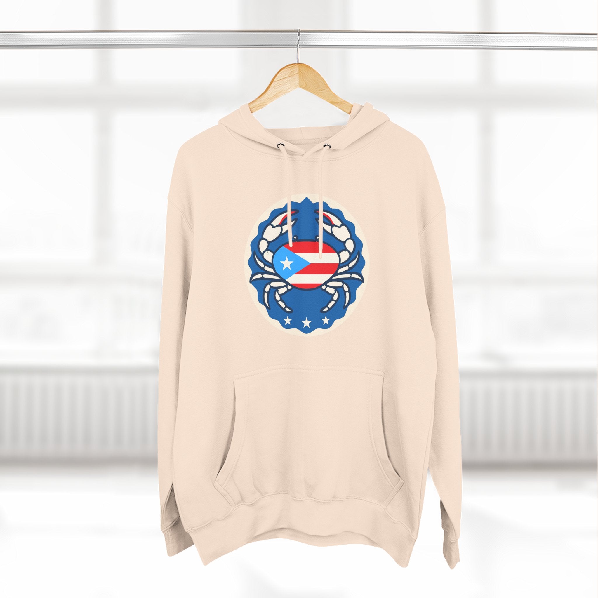 Puerto Rico Crab Hoodie / Cangrejo Sweatshirt, Island Sweatshirt