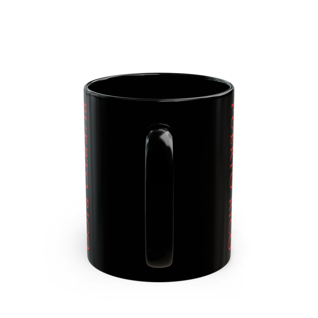 Puerto Rico Scenic Cabin Black Mug – Rustic Island Landscape Coffee Cup (11oz, 15oz)