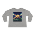 Toddler Long Sleeve Tee — Saturno Football Bunny Space Print