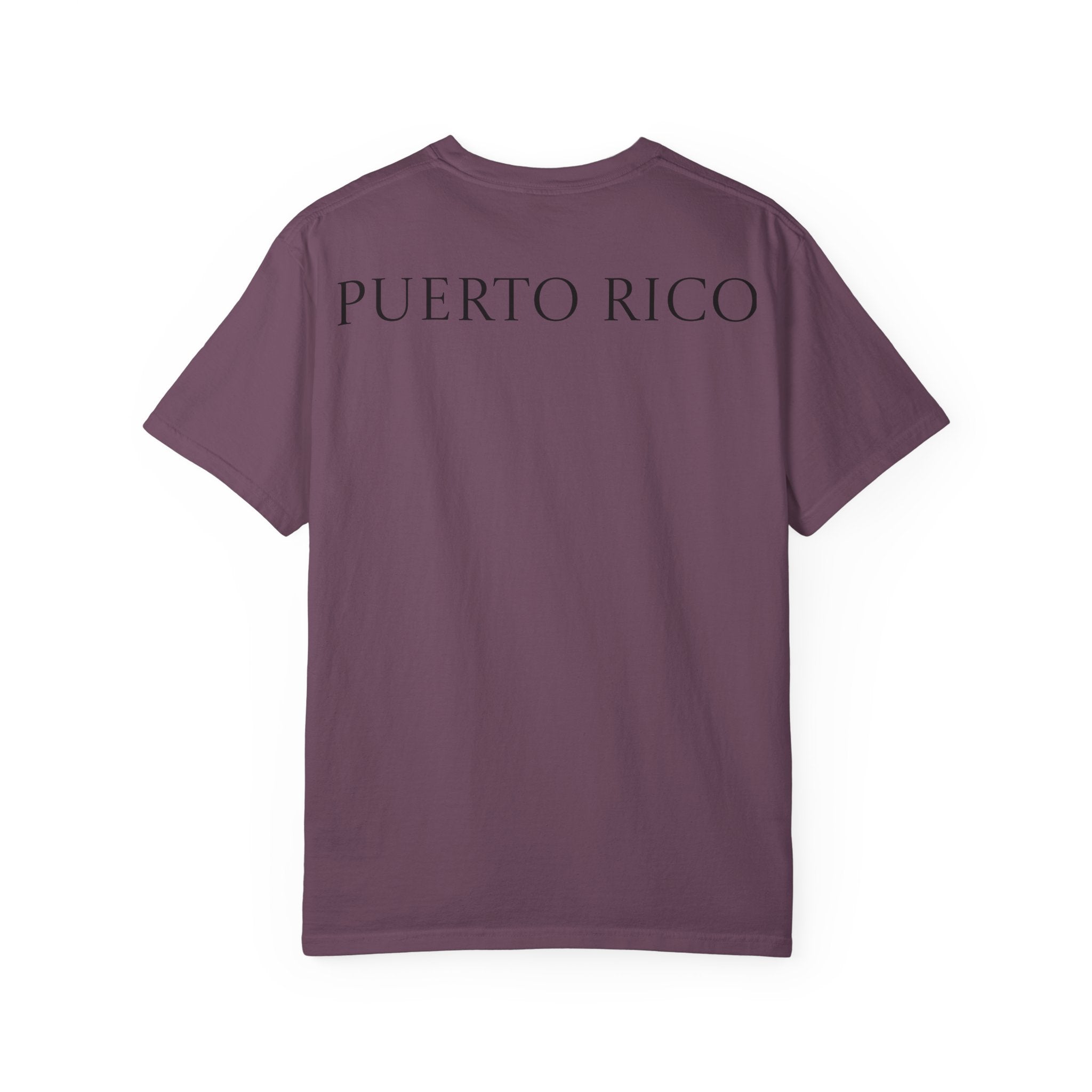 Boricua Vibes Beach T-Shirt — Puerto Rico Sunset Chair Graphic Tee
