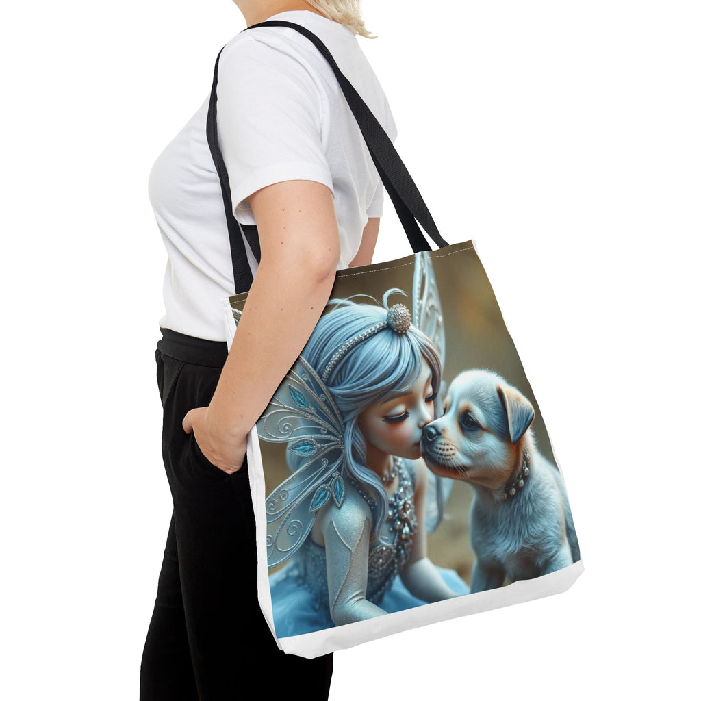 Magical Fairy Puppy Tote Bag – Fairy Portrait All-Over Print