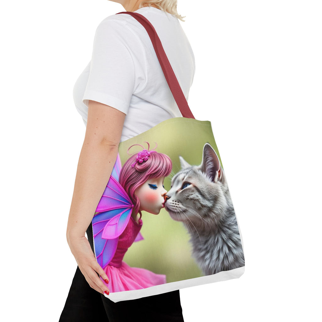 Magical Fairy Cat Tote Bag — Fairy Cat Art Tote
