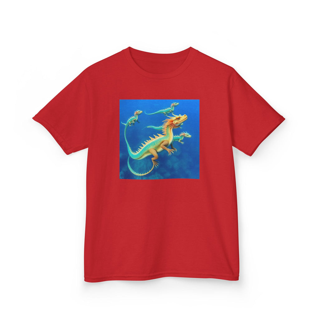 Blue Sea Dragons T‑Shirt — Colorful Ocean Graphic Tee
