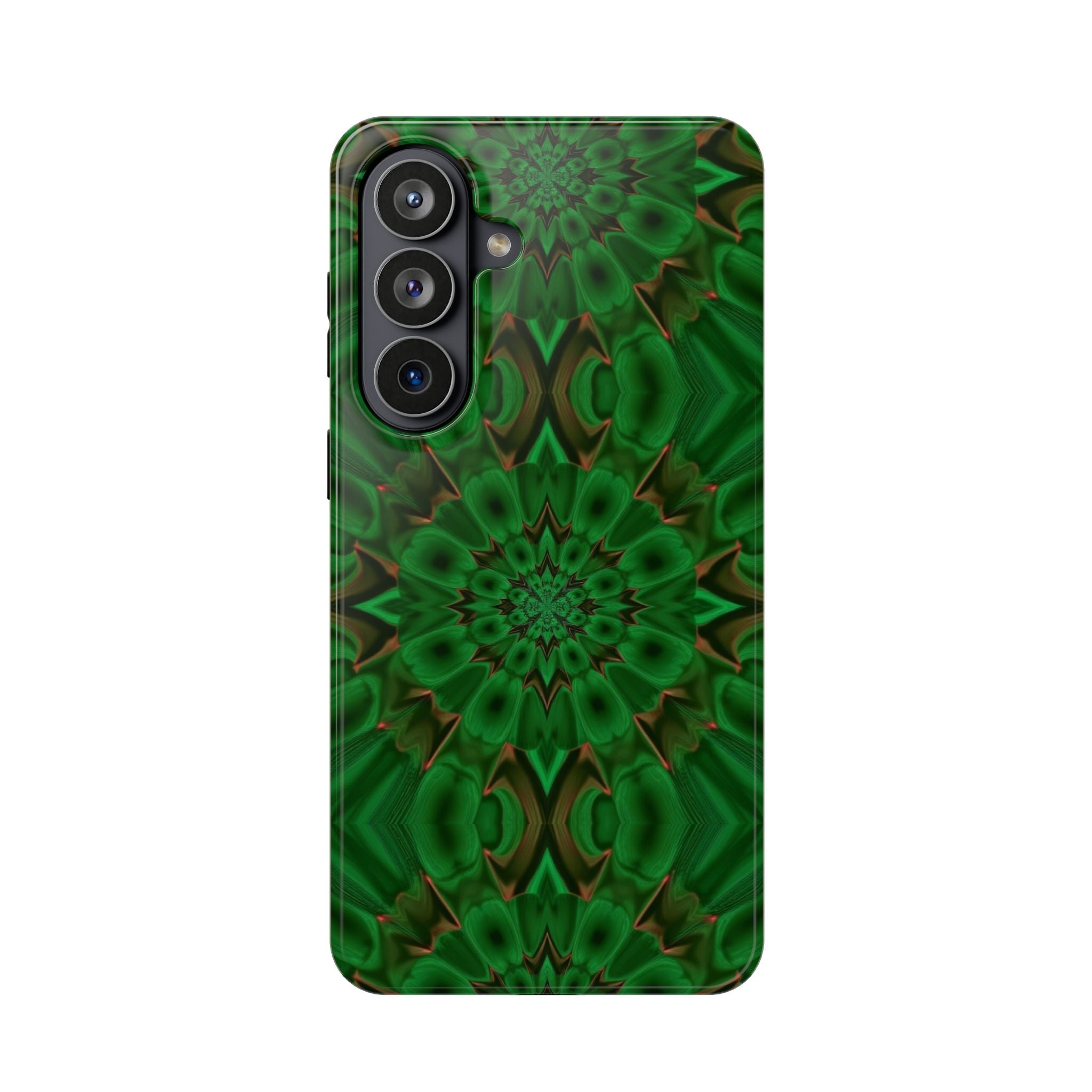 Green Kaleidoscope Magnetic Impact-Resistant Phone Case S-26