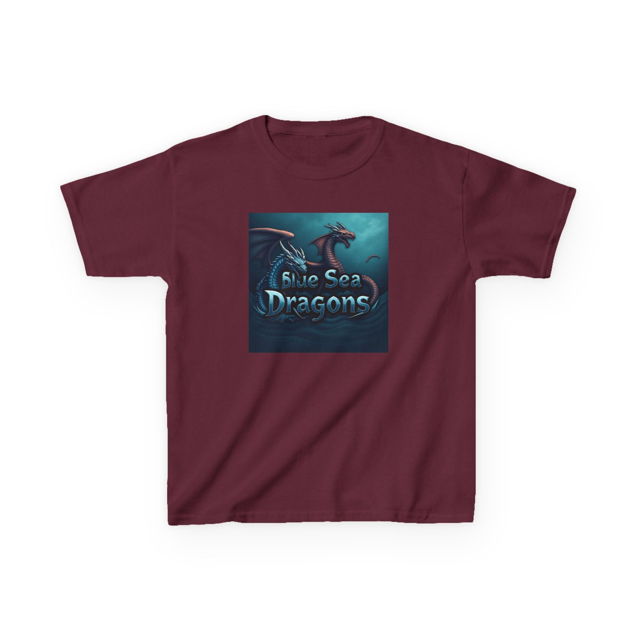 Blue Sea Dragons Big Kids Tee — Ocean Animals Graphic Shirt
