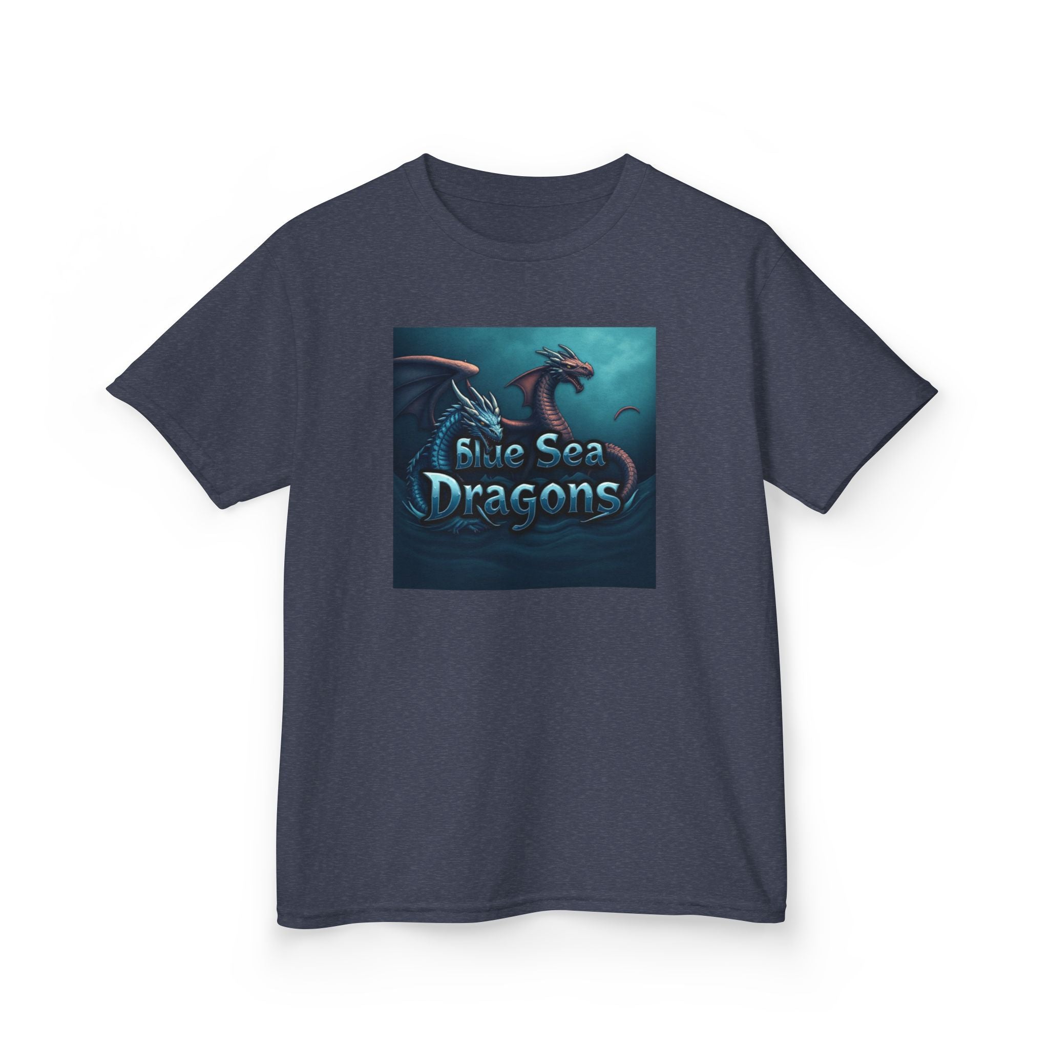 Blue Sea Dragons Big Kids Tee — Ocean Animals Graphic Shirt