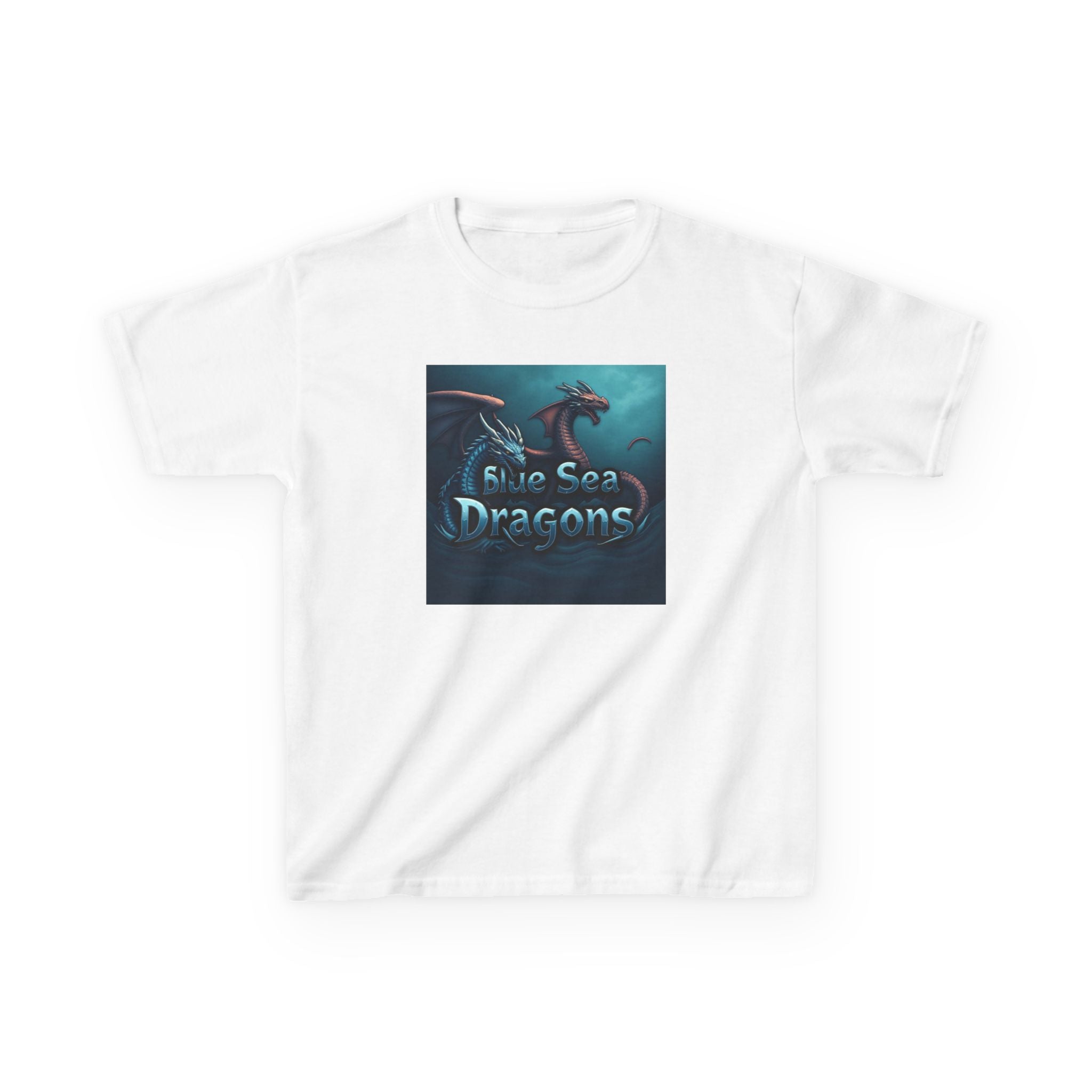 Blue Sea Dragons Big Kids Tee — Ocean Animals Graphic Shirt