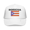 Boricua Trucker Hat — Puerto Rican Flag Foam Cap Embroidered