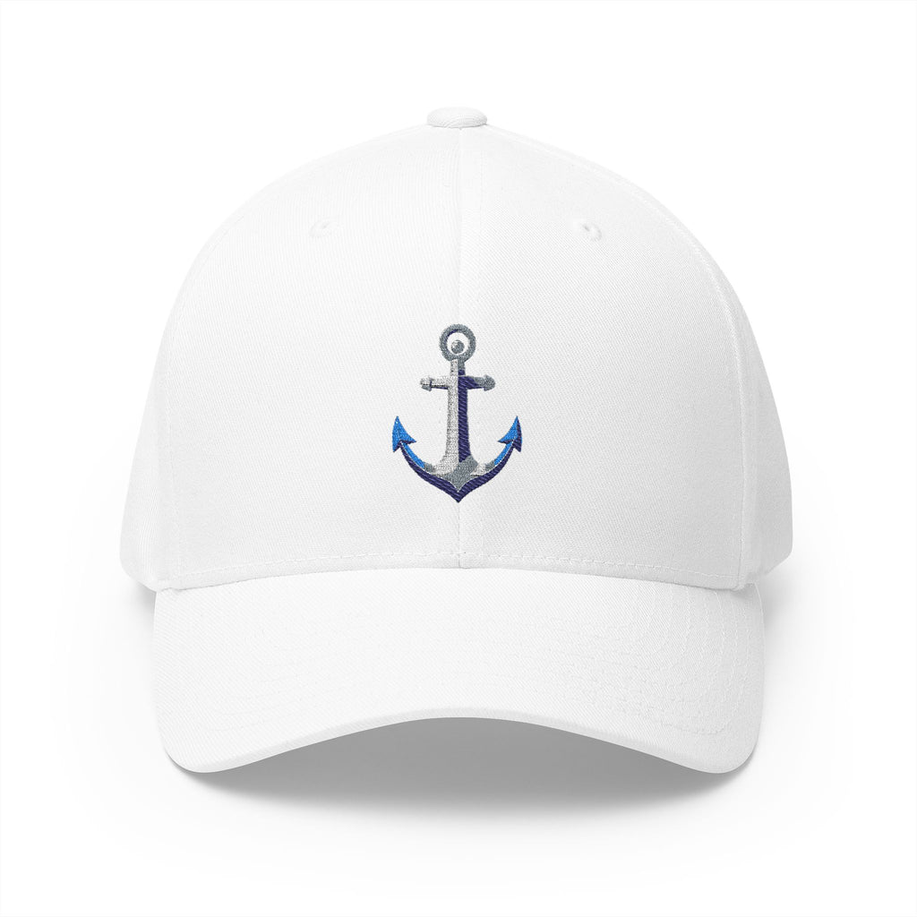 Anchor - Nautical Embroidered Closed-Back Structured Cap