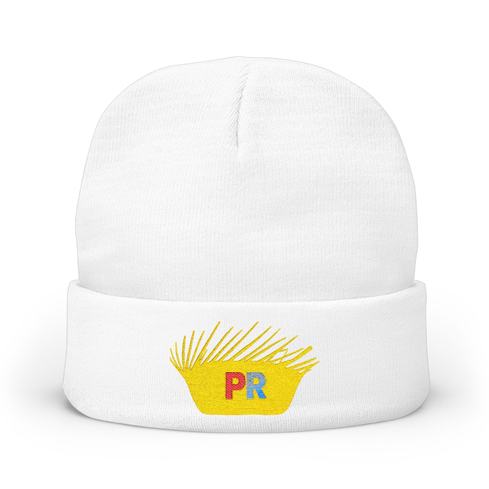 Knit Beanie (Embroidery) PAVA Puerto Rico Pride