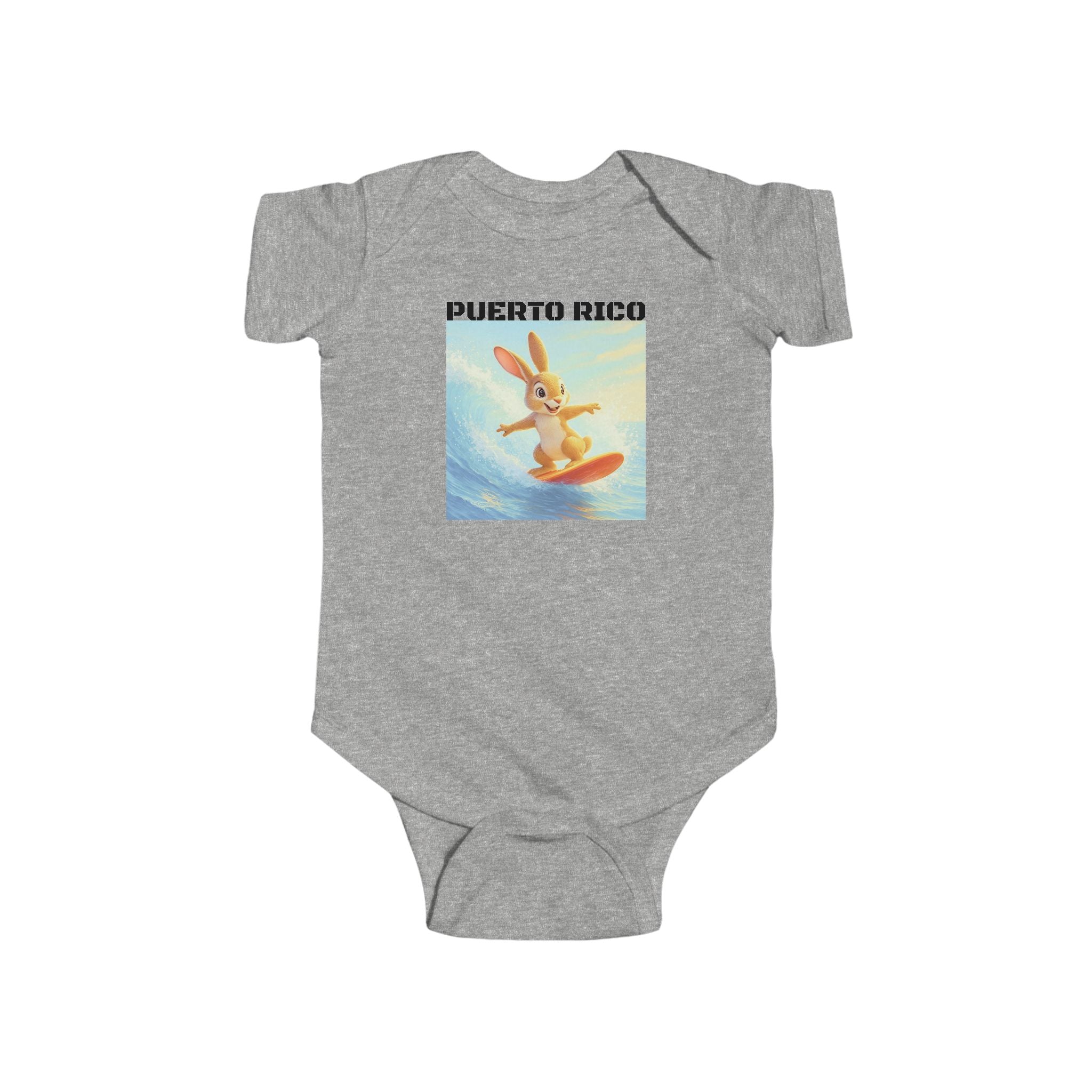 Baby Bodysuit — Puerto Rico Surfing Bunny - Baby
