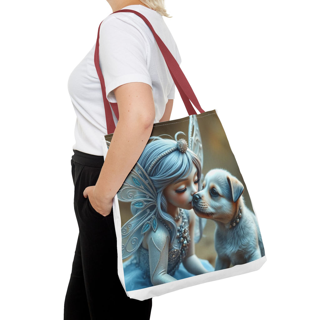 Magical Fairy Puppy Tote Bag – Fairy Portrait All-Over Print