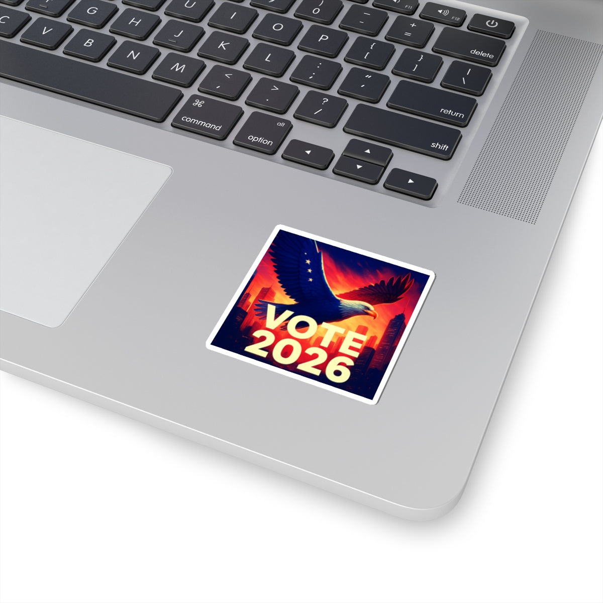 Vote 2026 Eagle Sticker — Patriotic Kiss-Cut Political Campaign Decal