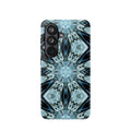 Magnetic Impact-Resistant Phone Case — Blue Kaleidoscope Protective Cover S-26