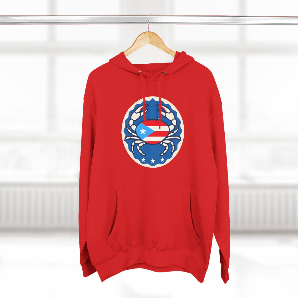 Puerto Rico Crab Hoodie / Cangrejo Sweatshirt, Island Sweatshirt