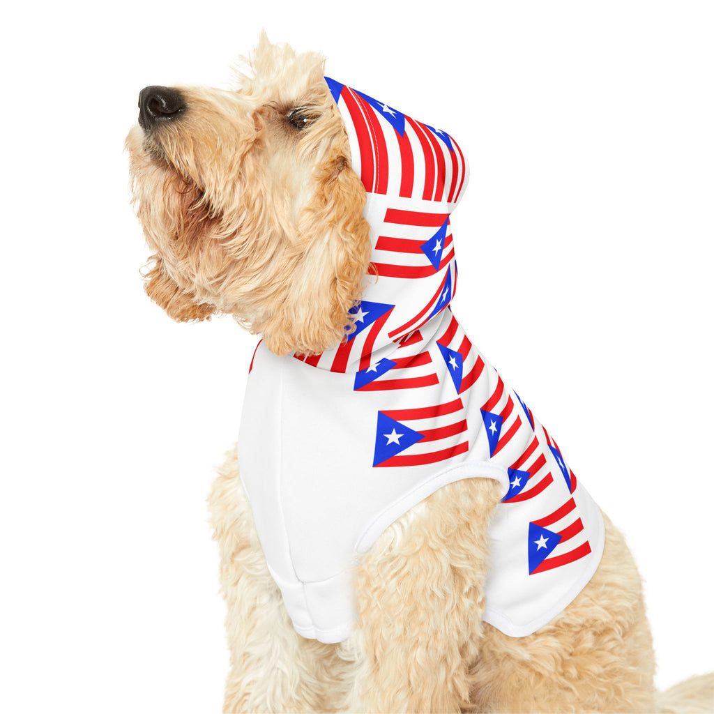 Puerto Rico Flag Pet Hoodie — Patriotic Dog & Cat Hoodie for Puerto Rican Pride