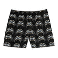 Crab Pattern Men's Swimwear – Black Coastal Trunks - 95% polyester, 5% spandex