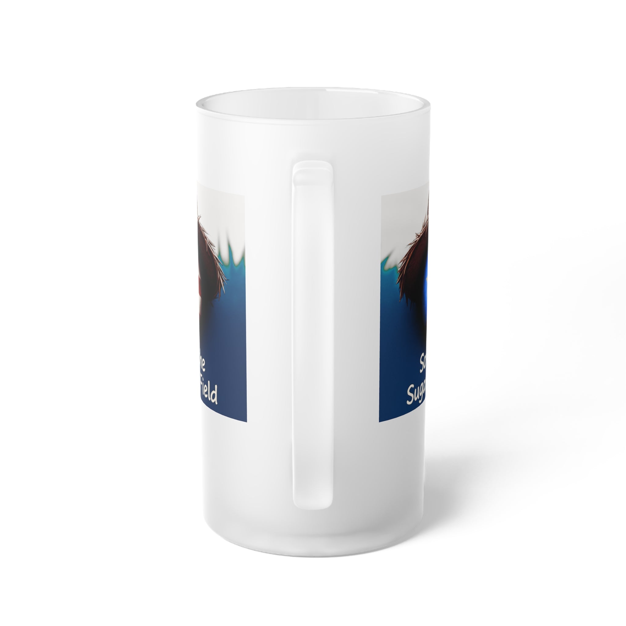 Frosted Beer Mug — Puerto Rico - Design (Sons of the Sugar Cane Field)