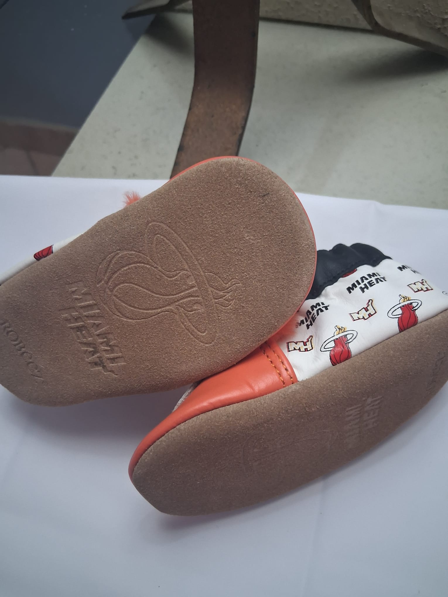 Baby / Toddler Soft Soled Basketball Orange 12-18 months