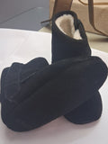 Baby Boots Soft Soled Suede Black 6-12 months