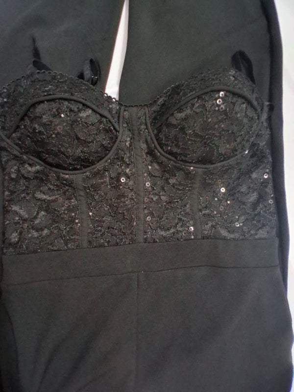 As U Wish Jumpsuit Corset Wide Leg Medium